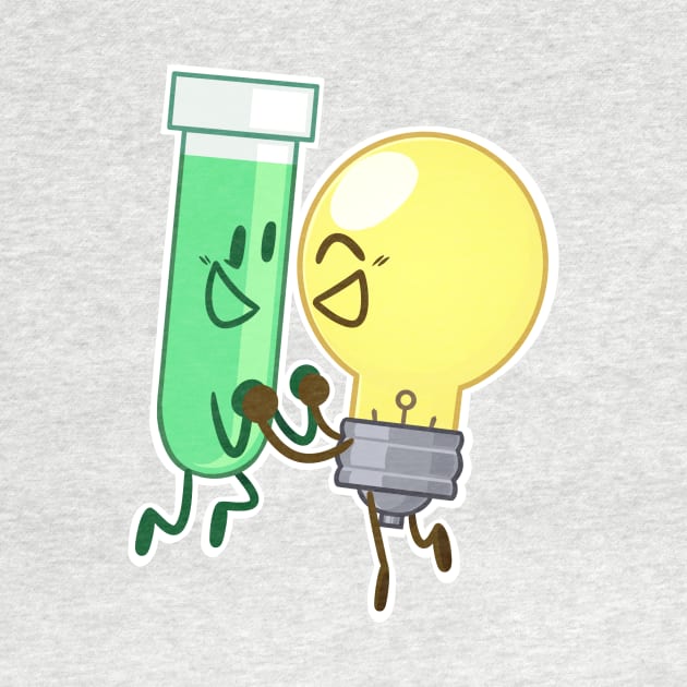 Test Tube x Lightbulb (Inanimate Insanity) by PuppyRelp